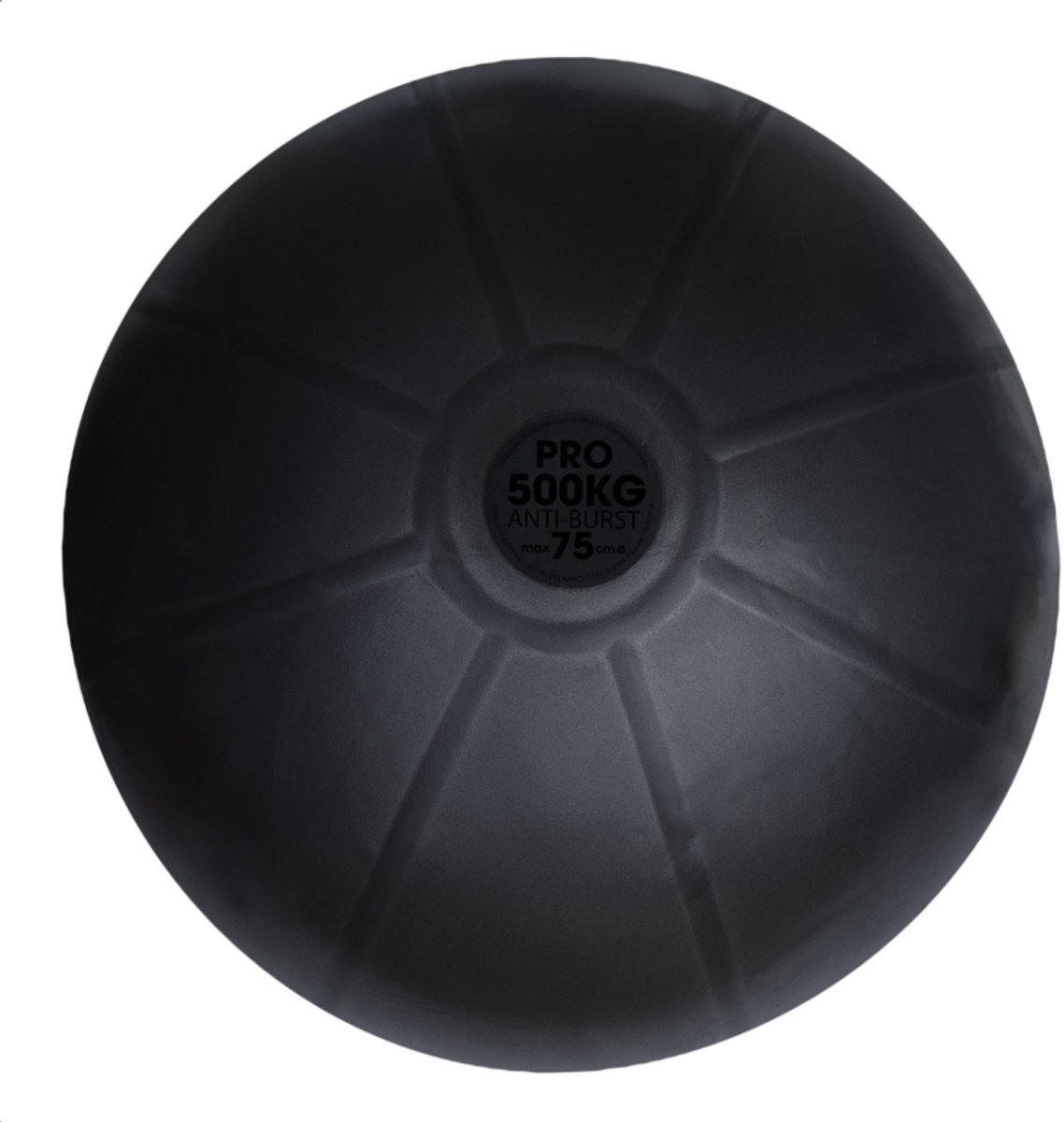 MADFitness - Balansbal - PVC - max 500 kg belastbaar- Diameter 75 cm- Zwart