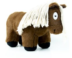 Crafty Ponies Paarden Knuffel - Ponies Knuffels - Pluche Knuffels - Knuffel - Voor kind & baby - Baby Knuffel - Pluche Paarden - Educatief Speelgoed - Speelgoed Kind - Cadeau Meisje - 35cm - Bruin met witte manen