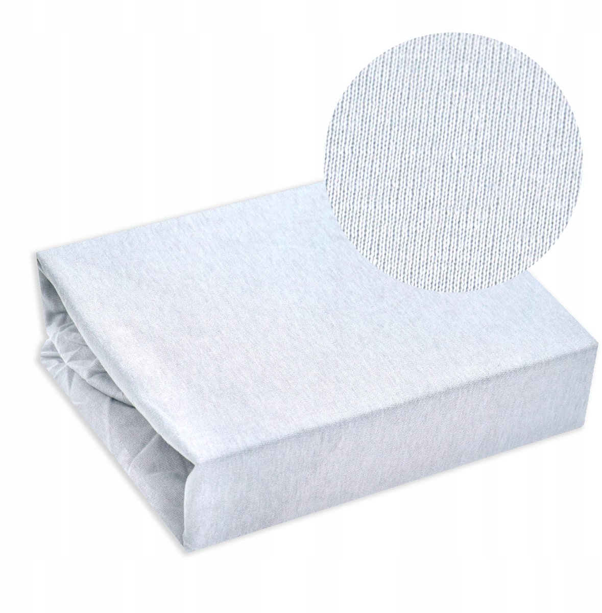 Jersey ledikantlaken 60x120 cm met elastiek, grijs