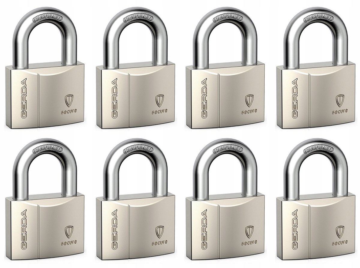 Gerda Secure Kettingslot Systeem 1 Sleutel 8 Stuks