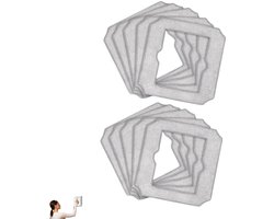 10 stuks - accessoires voor raamreinigingsrobots - Raamreinigingsdweil - Herbruikbare microvezeldweil - Wasbare raamreinigingsdoek - Vervangende dweilpads voor raamreinigingsrobots - Voor ECOVACS WINBOT MINI2 raamreinigingsrobots