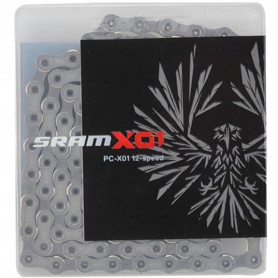 Ketting sram pc x01 eagle 12 speed powerlock 126 l zilver - ZILVER — afbeelding 4
