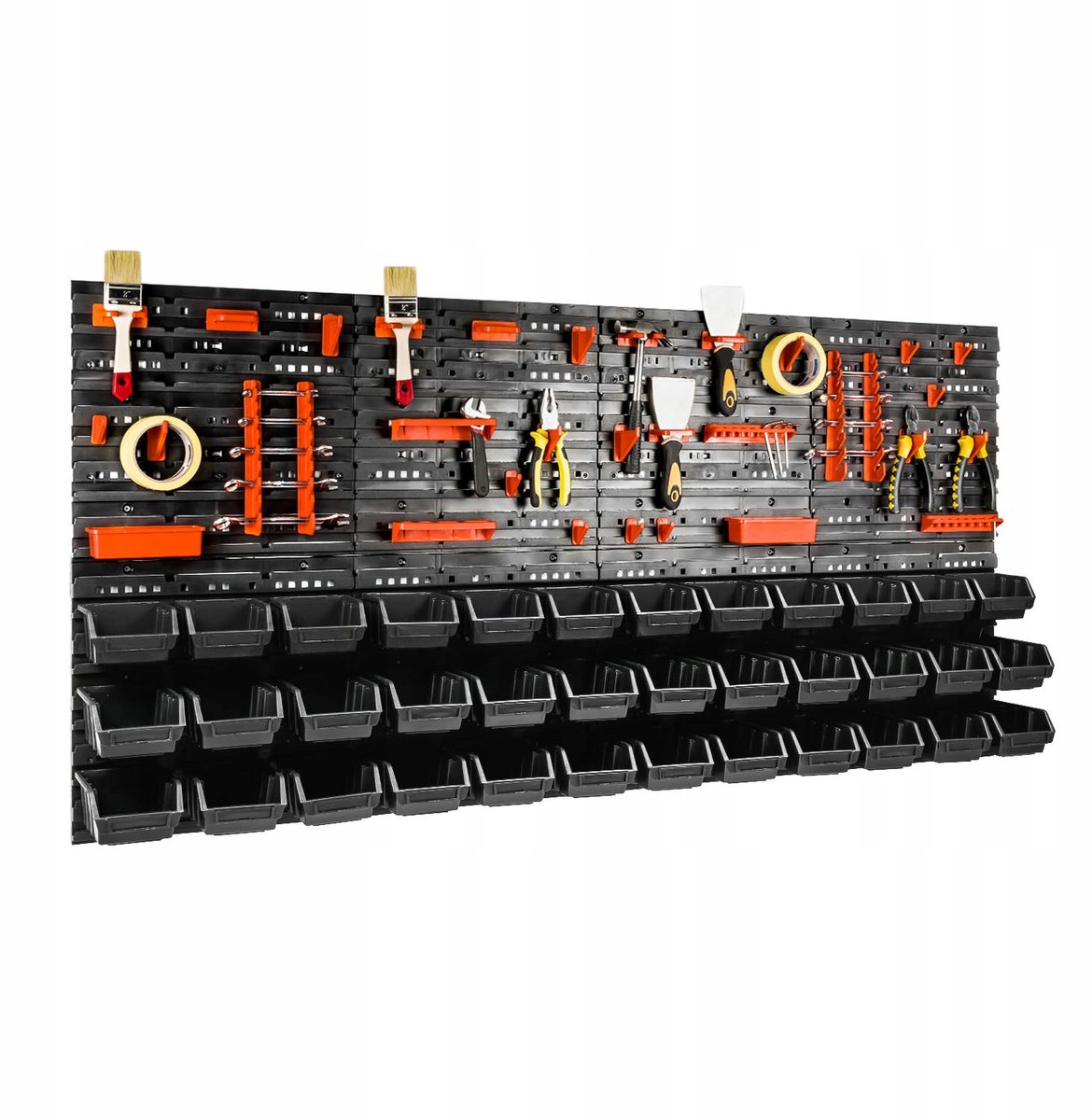 Gereedschapswand Garage 160x80cm met 36 Bakjes
