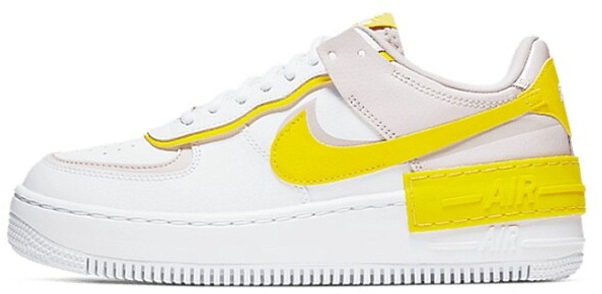 Nike Air Force 1 Shadow Barely Rose Speed Geel