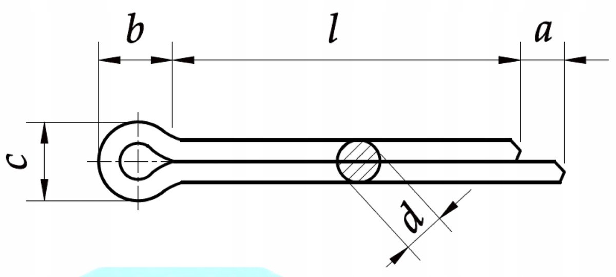 Verzinkte splitpennen 2x14 mm DIN 92 - 1000 stuks
