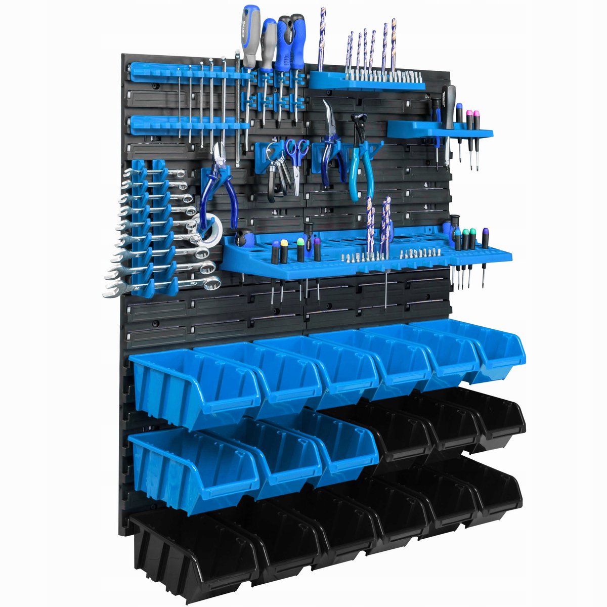Gereedschapswand Garage met 18 Bakken en Haken - 78x78cm