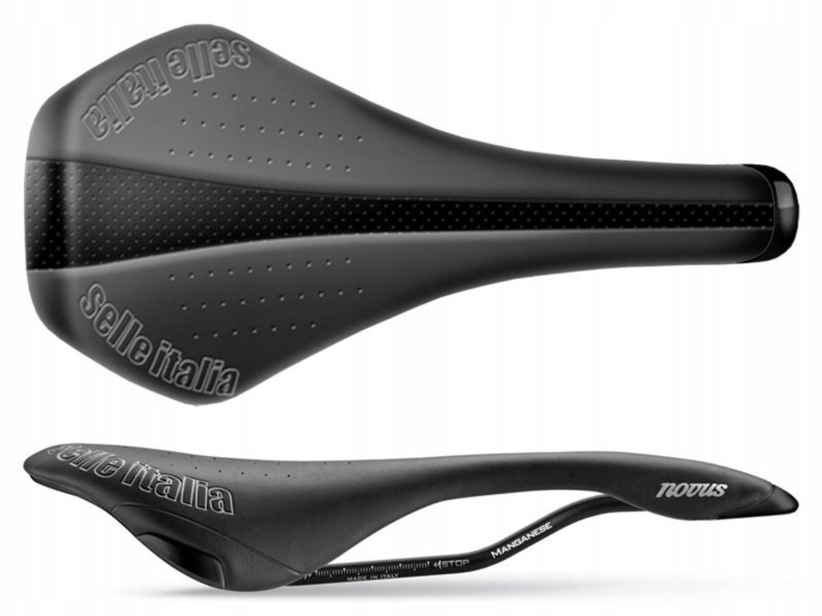 Merkloos Fietszadel Novus TM L1 Zwart/Zilver