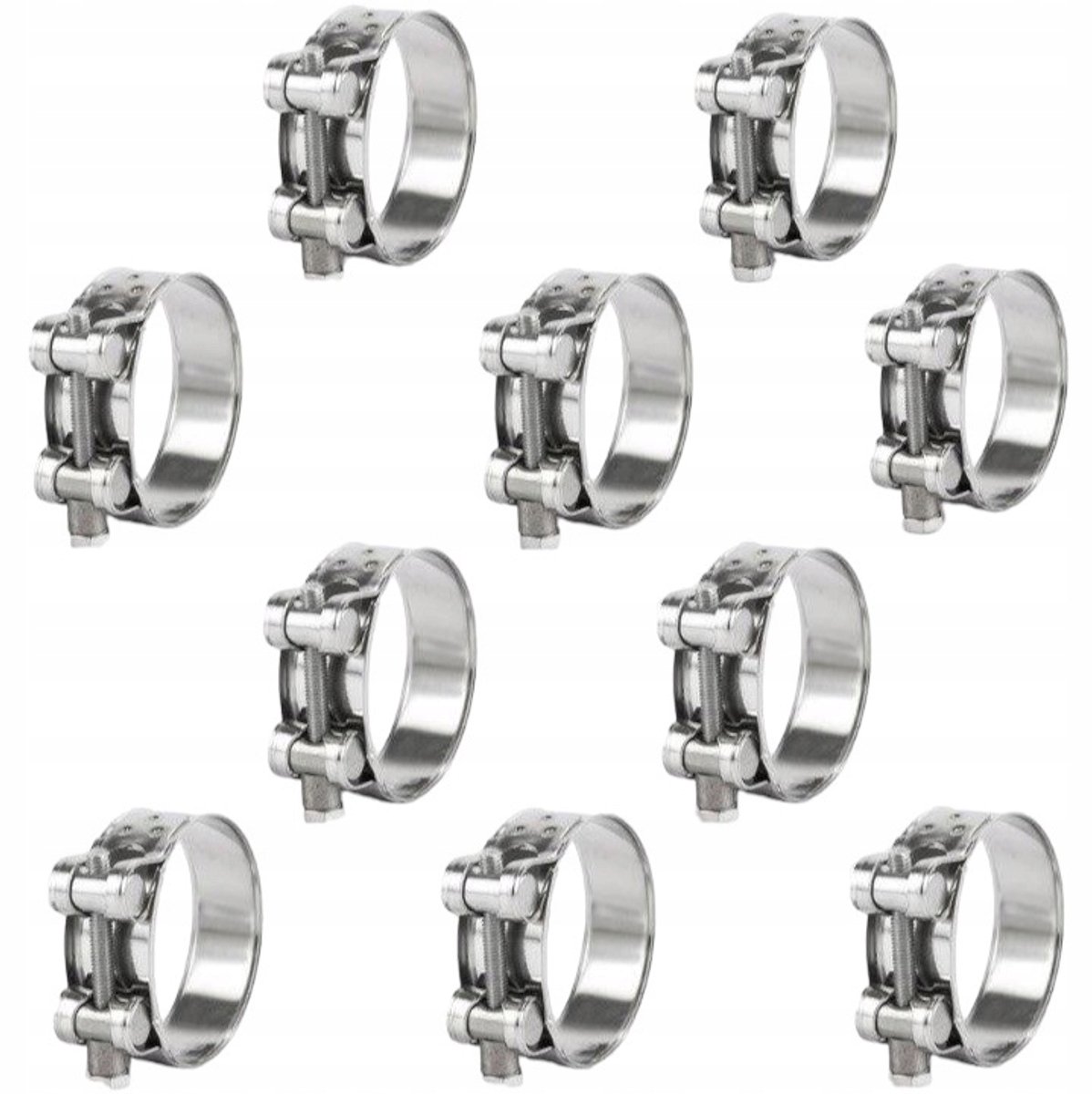 RVS Slangklem GBS W2 64-67mm - 10 stuks