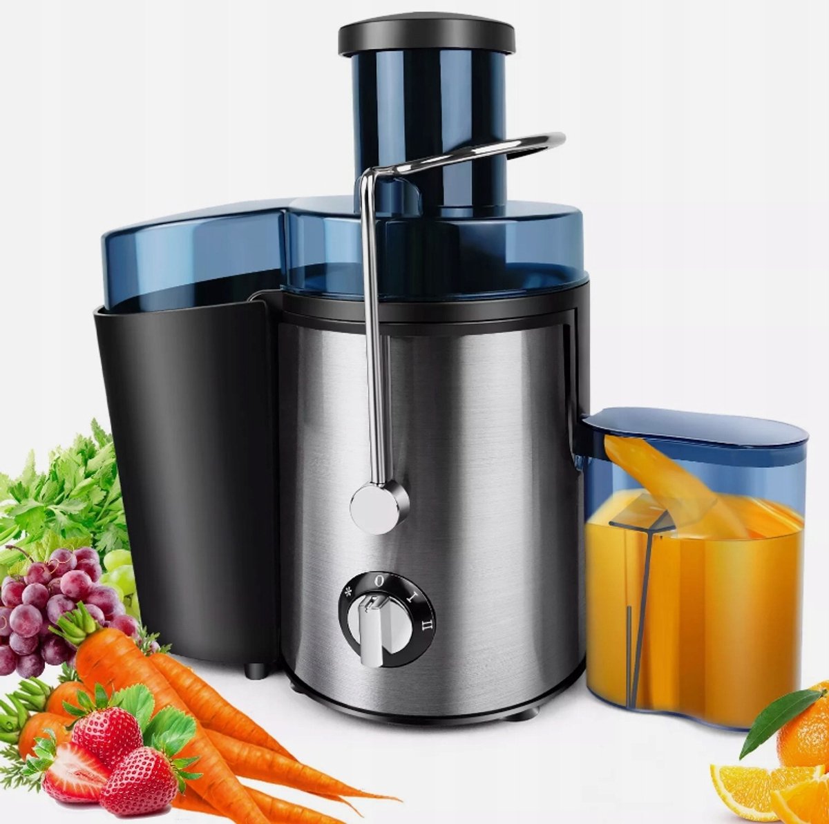 Sap Machine - Juicer - Sapcentrifuge - Centrifuge - Vers Sappers - Smoothie Maker - Citruspers - Groentepers - Professionele Juicer - Multifunctionele Sapmachine - RVS