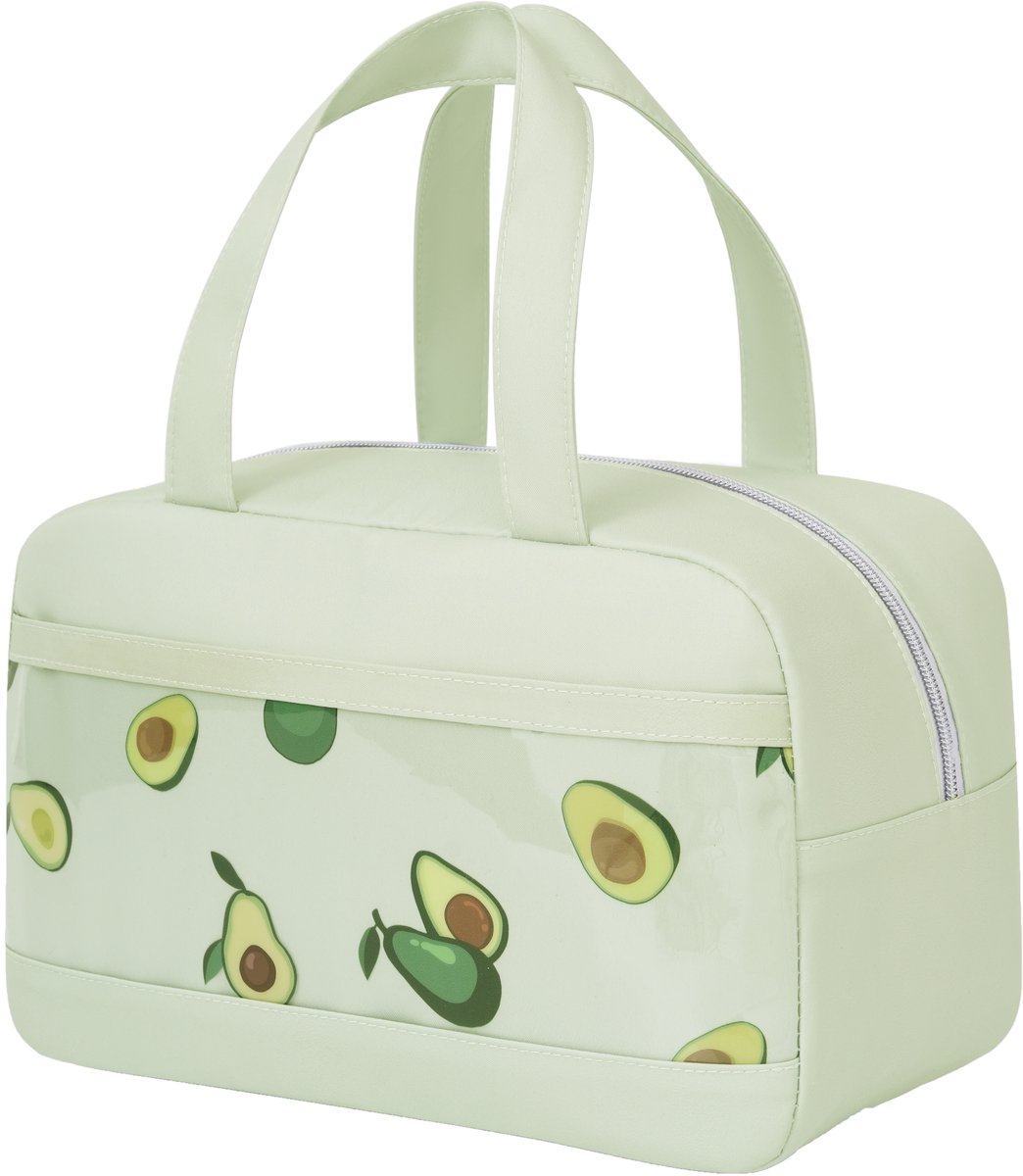 Rainbecom Koeltas 8L – Lunch Bag Geïsoleerde Lunchtas met Transparant Voorvak – Koeltassen voor Werk, School en Picknick – Lichtgroen