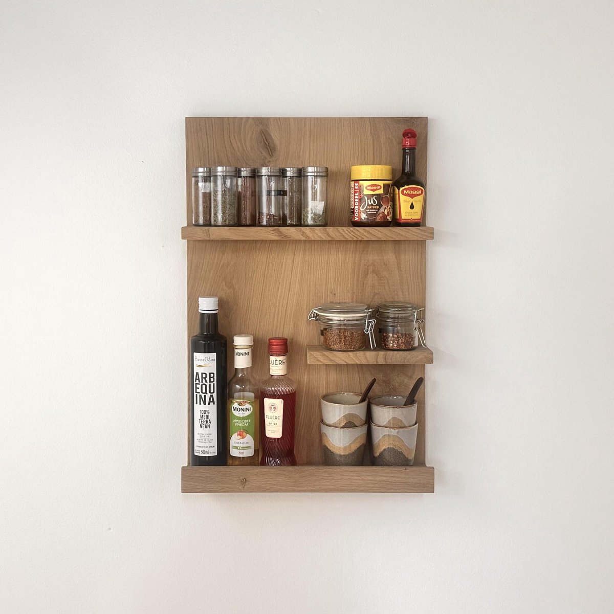 GoudmetHout® - Houten wandbord eiken - 60×40 cm - Evi