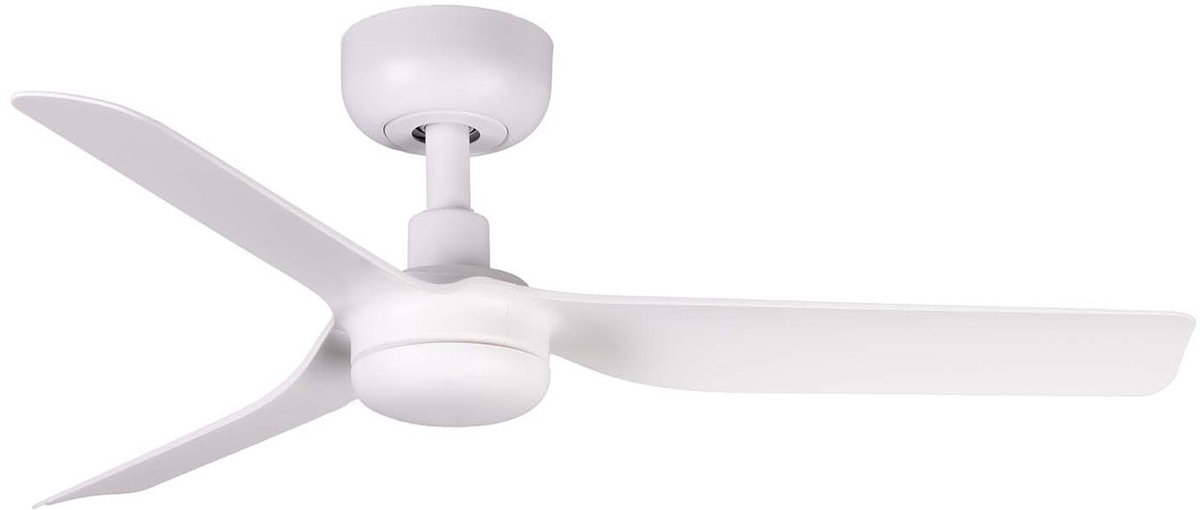 Faro Barcelona 33820 Mini Punt S plafondventilator mat wit 90 cm - Afstandsbediening- 6 snelheden - Stille en energiezuiniger DC-motor