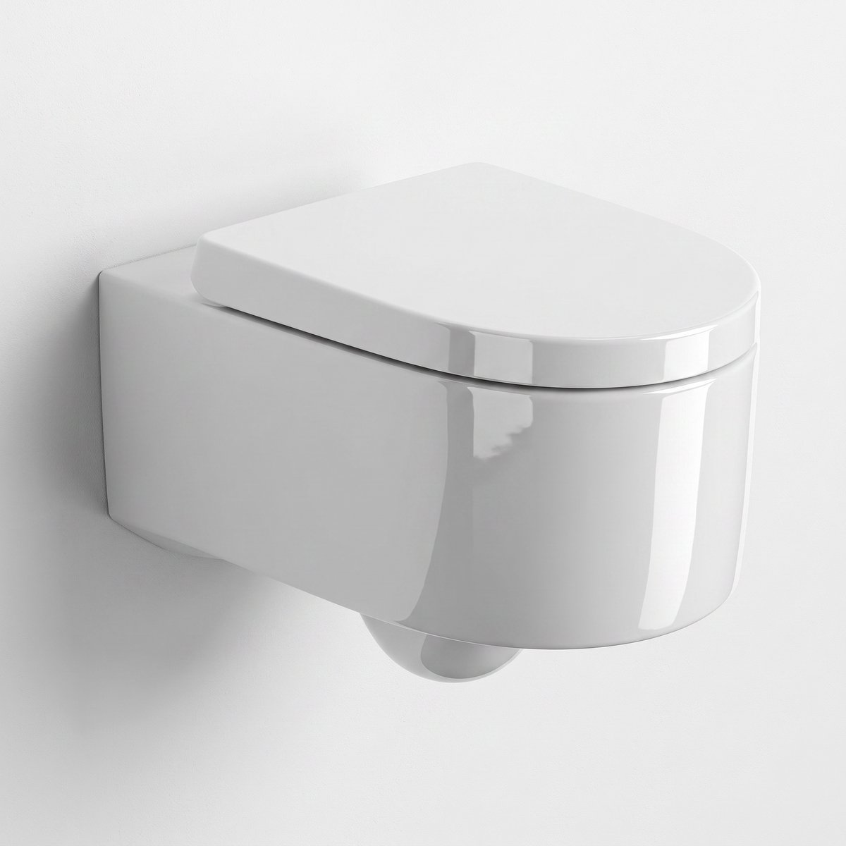 Wandcloset Sanitado Elements Rapido met softclose toiletzitting in glanzend wit