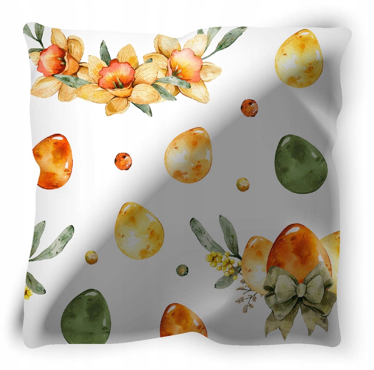 Decoratieve Kussenhoes 40x40 cm - Jaja met Narcissen
