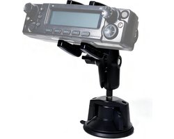 HYS CB & Ham Mobile Radio Transmitter Receiver Detachable Display Mount Bracket, Mini CB Radio Holder, Sturdy Suction - ShopVlot