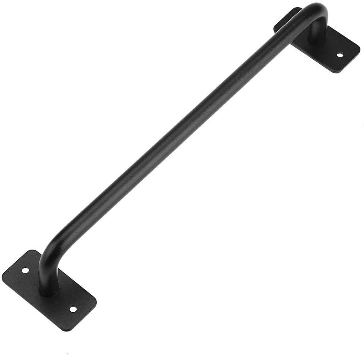 Socialme-eu Iron Door Handle Barn Guide Black Metal Handle Retro Door Handle Long Handle American Country House Style - ShopVlot