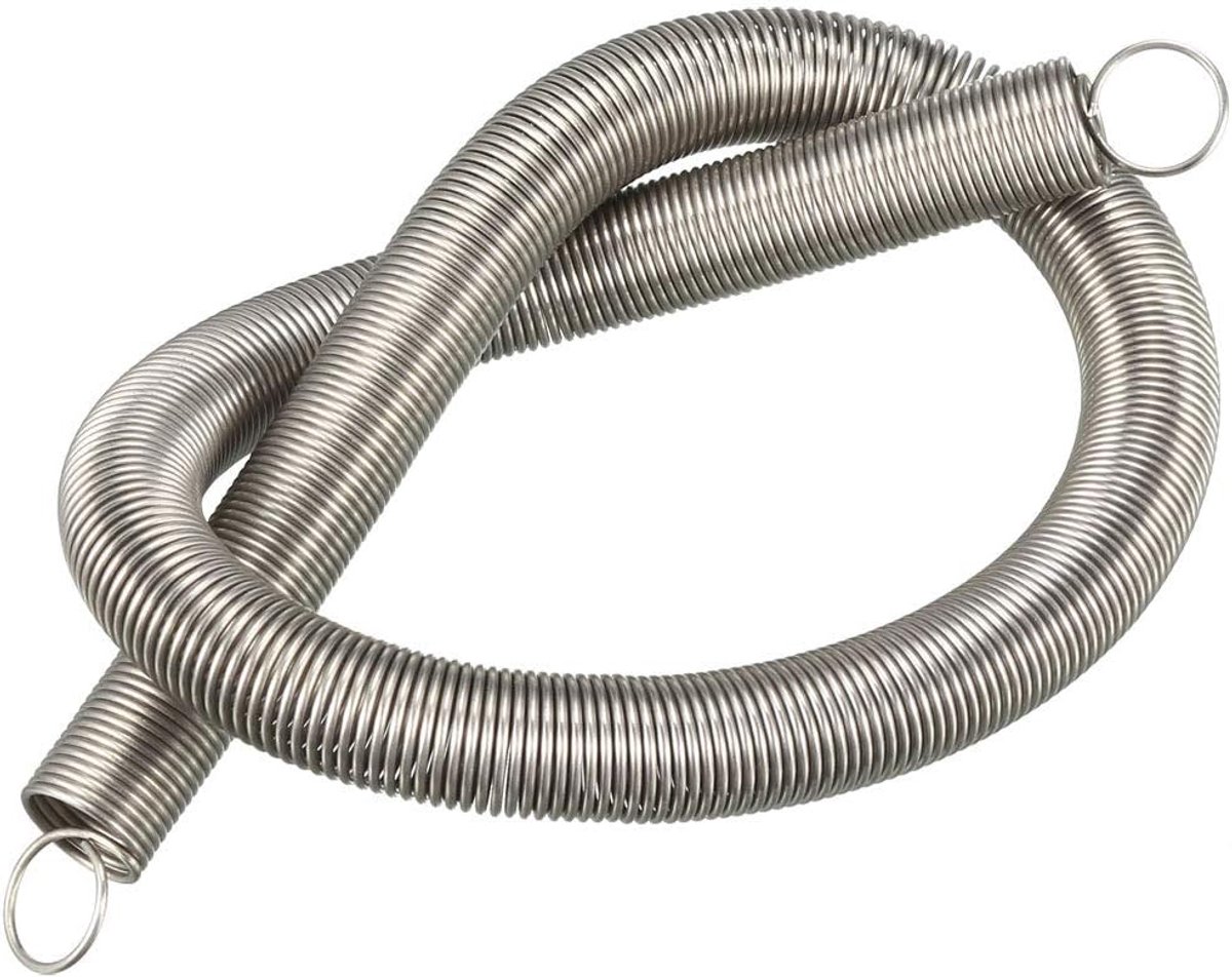 sourcing map 5pcs 0.8 x 8 x 60mm stainless steel small double hook tension spring 0.8x10x300m-1pcs - ShopVlot