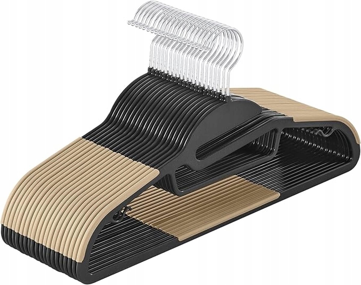 Merkloze Kledinghangers - 20 stuks, Antislip & Ruimtebesparend