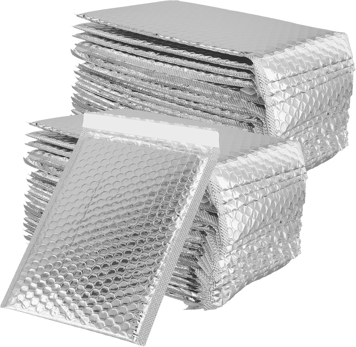 Pack of 50 Air Cushion Bags 18 x 27 cm, Lined Envelopes with Aluminium Foil, Self-Adhesive Bubble Envelopes for - ShopVlot