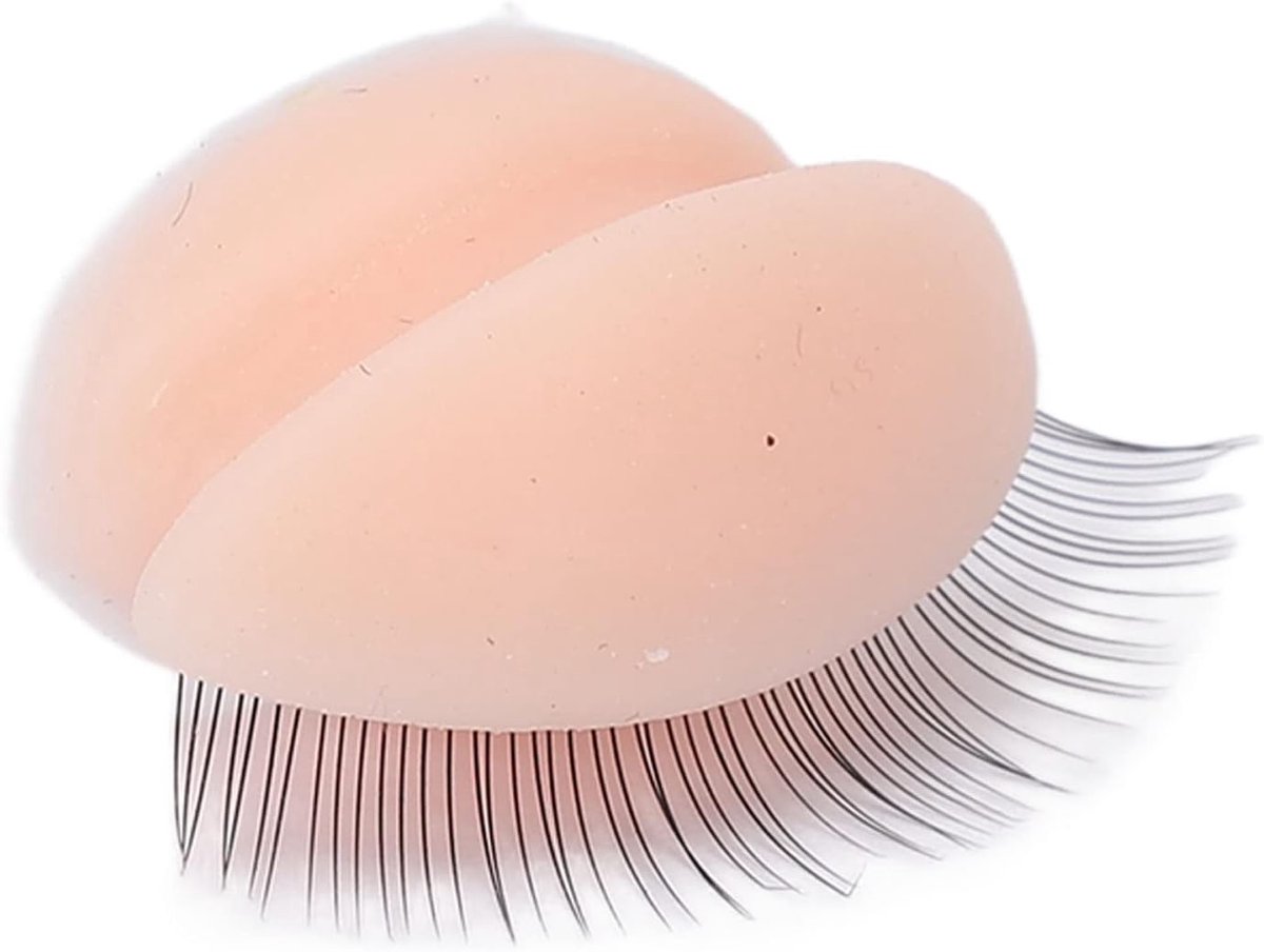 3 Pair Replacement Eyelids for Mannequin Head, Eyelash Extension Exercise Removable Eyelids with Eyelashes for Eyelash - ShopVlot