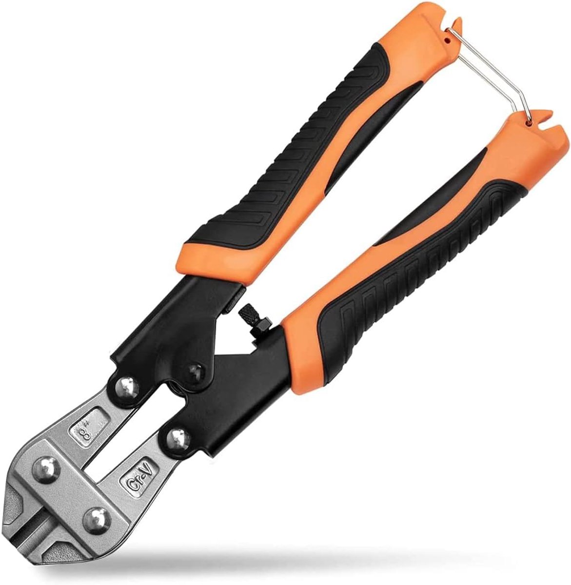 8" Steel Bolts Cutter, Steel Bar Clamps CR-V Wire Cutters Cable, Chain, Spring Shear Clippers with Comfortable Soft - ShopVlot