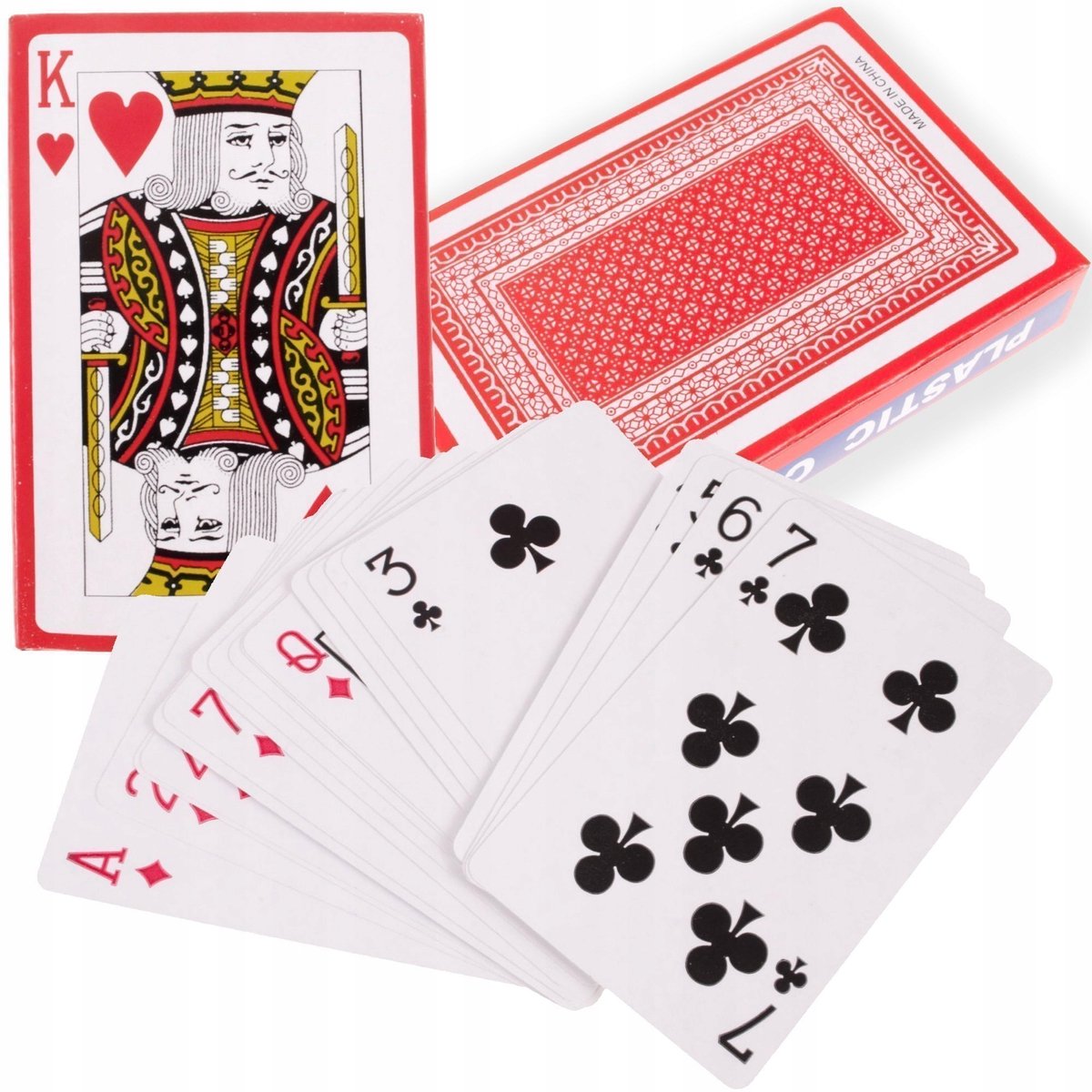 Poker Speelkaarten, 54 Kaarten, Plastic Gecoat, Traditioneel
