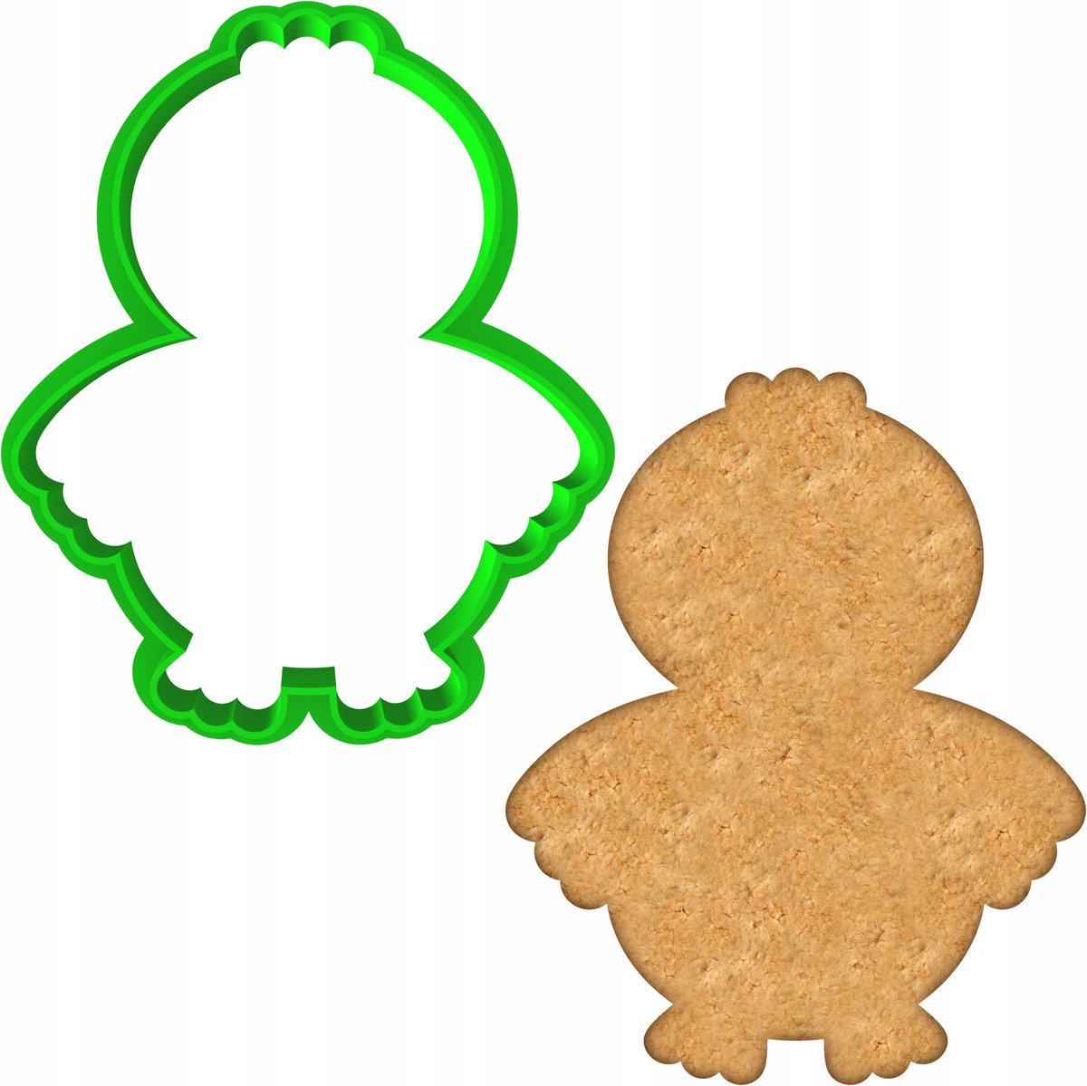 Paas Koekjesvorm Kipje 8cm - Bakvorm voor Koekjes en Ontbijtkoek