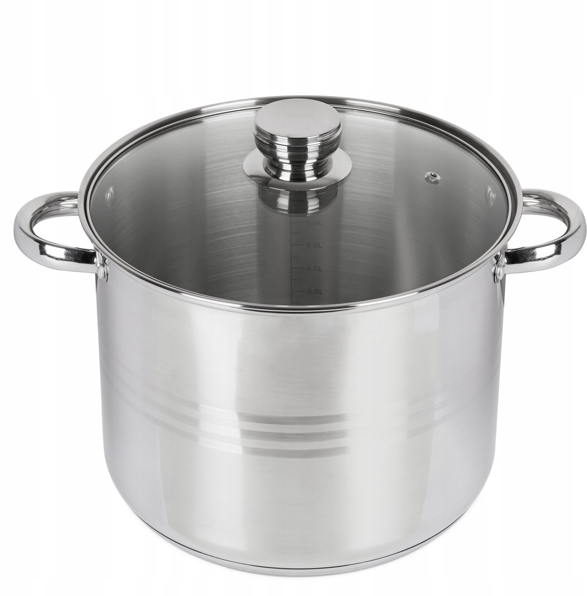 RVS Kookpan 12L Gastro Inductie 28cm Hoog Groot