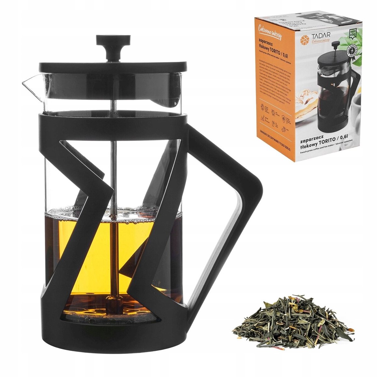 Glazen French Press met Filter 0,6L - Koffie & Thee Zetter