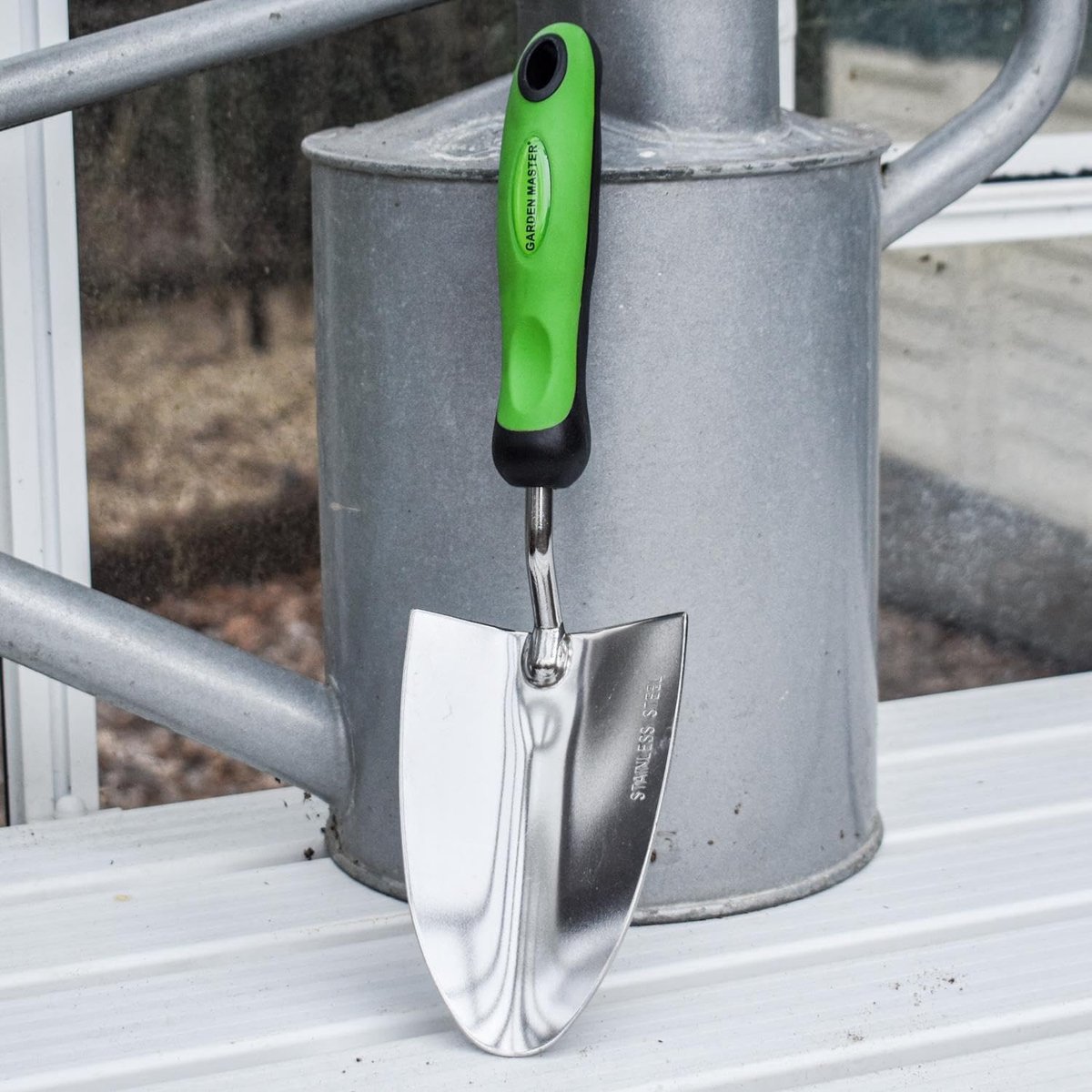 Garden Master® Tuinschepje – Stevig handschepje van roestvrij staal, roestbestendig tuingereedschap met ergonomische - ShopVlot