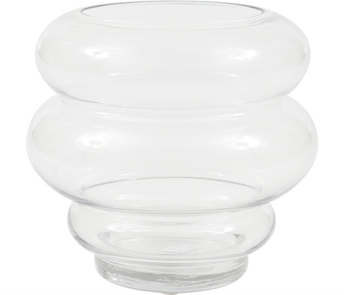 Transparante Glazen Vaas Decoratief 19x20,5 cm