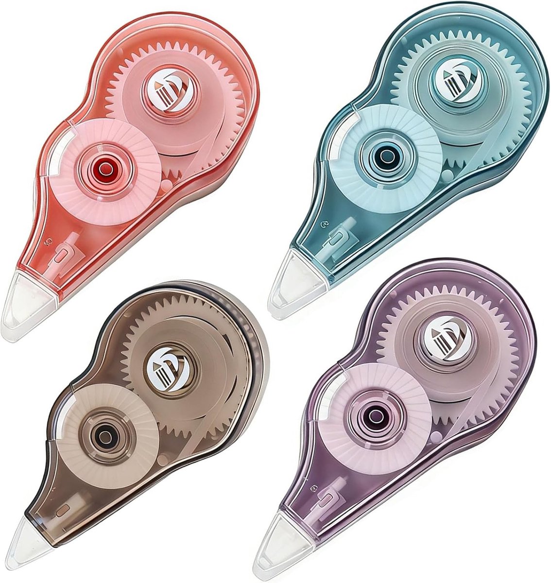 Correctietape met Dispenser - Wit - 5 mm Breed x 8 Meter Lang - Snel en Schoon - Voor Kantoor en School
