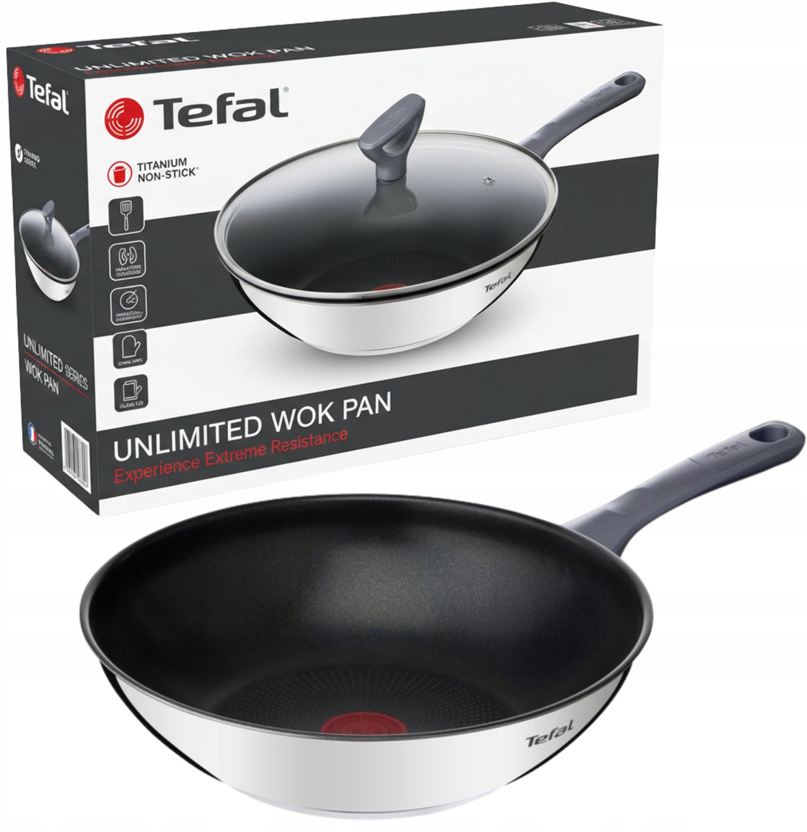Tefal Daily Cook Wok met Deksel 28cm - Anti-aanbak, Inductie