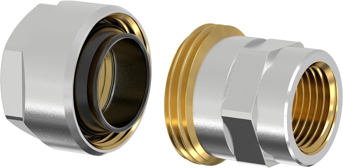Simplex PLUS adapter connector with G1/2" female fitting for 3/8" steel pipe - F13090 - ShopVlot