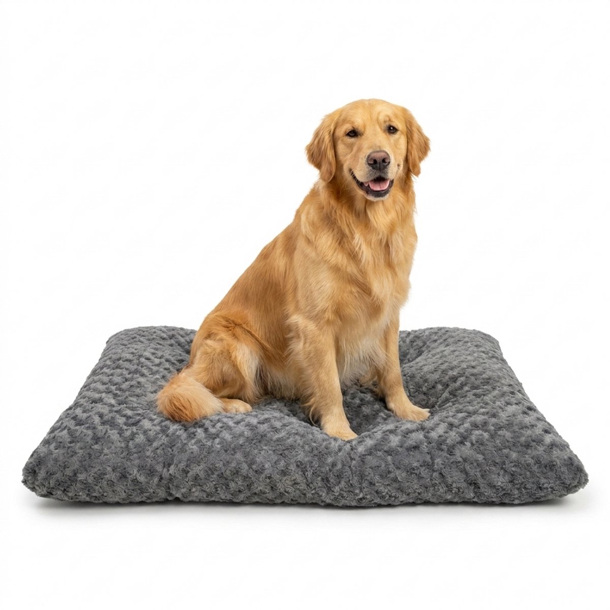 Bol.com Happysnoots Hondenkussen 120x80cm - Extra Groot - Fluffy - Luxe Hondenbed - Dog Bed - Wasbaar - Grijs aanbieding