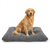 Happysnoots Hondenkussen 120x80cm - Extra Groot - Fluffy - Luxe Hondenbed - Dog Bed - Wasbaar - Grijs