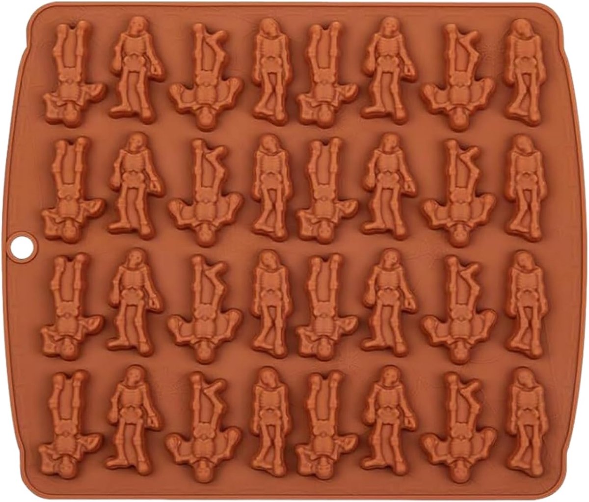 Siliconen Skelet Vorm voor Chocolade en Snoep - Herbruikbare Mal voor Halloween Traktaties - Bakaccessoires voor Griezelige Feestversiering