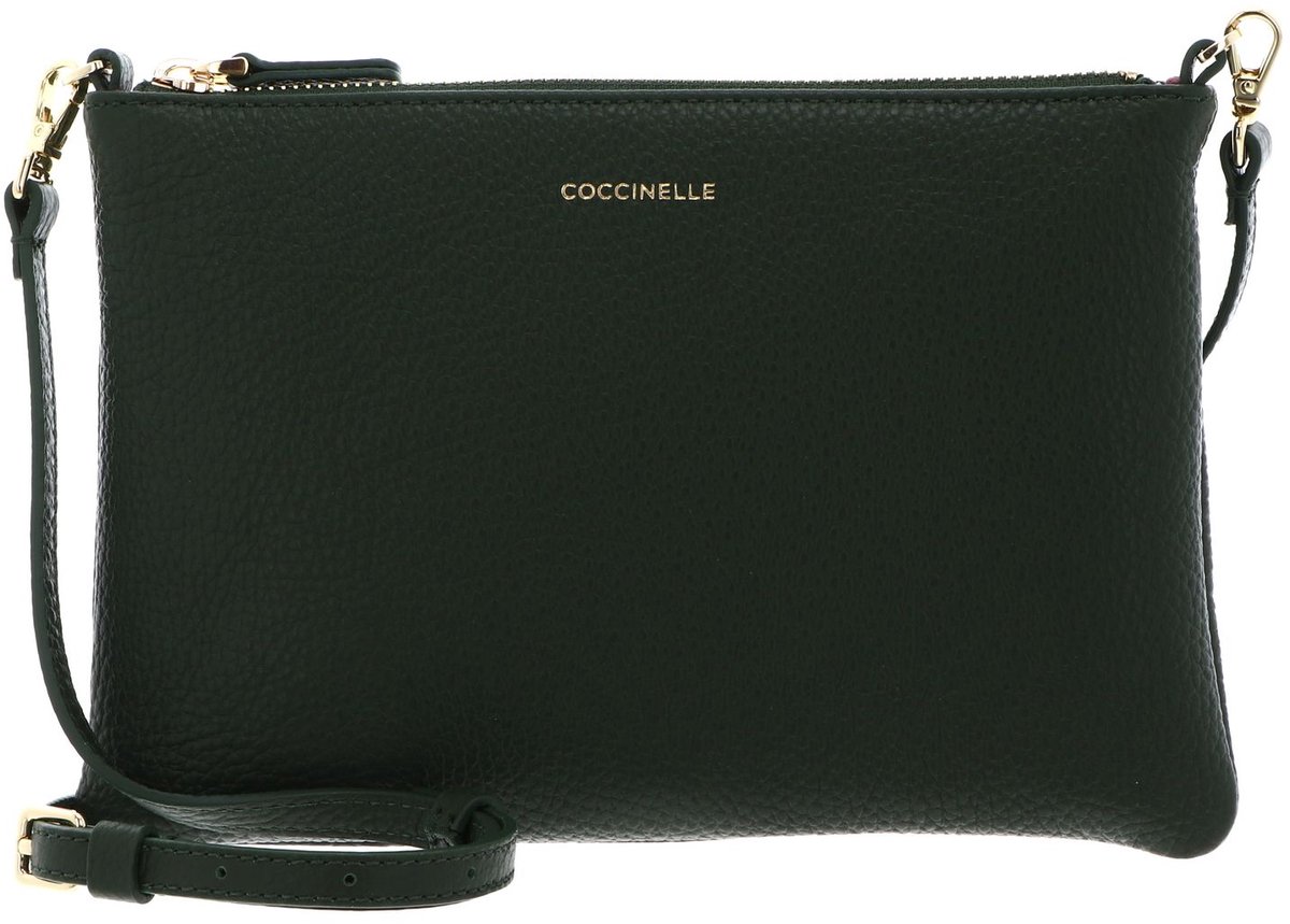 COCCINELLE Leren schoudertas Best Crossbody Bag Garden Green groen