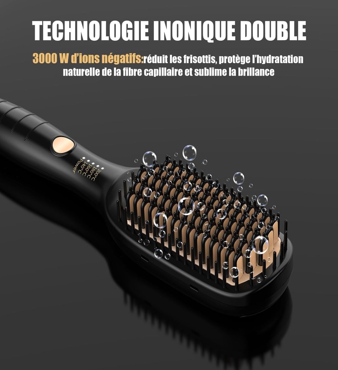 Professionele Stijltang - Goud - 4 Temperatuurinstellingen - Met Keramische Coating en Ionengenerator - Voor Alle Haartypes
