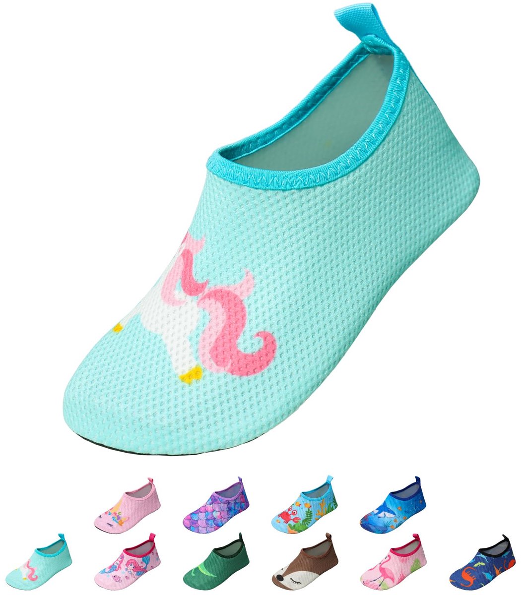 EDOTON Kinderschoenen, jongens, meisjes, waterschoenen, strandschoenen, sneldrogend, antislip, voor zwembad, surfen - ShopVlot