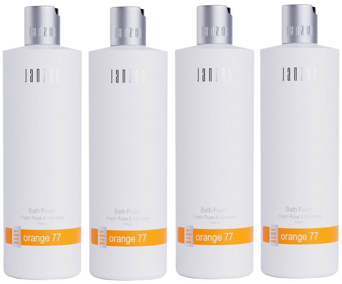 JANZEN Bath Foam Orange 77 - voordeelverpakking 4 x 400 ml