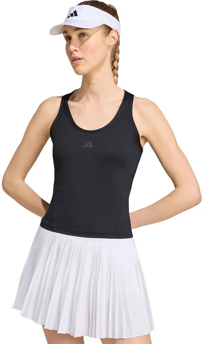 Adidas Club Midi Mouwloos T-shirt Vrouw Zwart