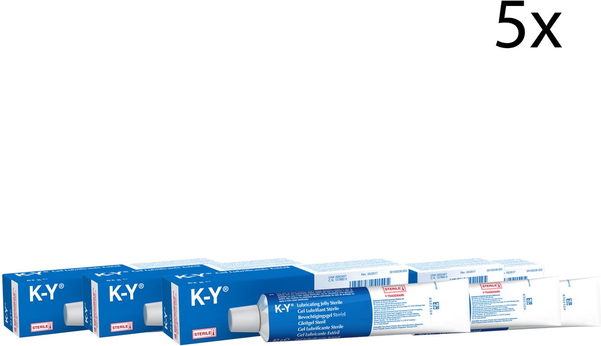 K-Y Jelly Sterile Gel 82G - 5 Stuks - Voordeelverpakking
