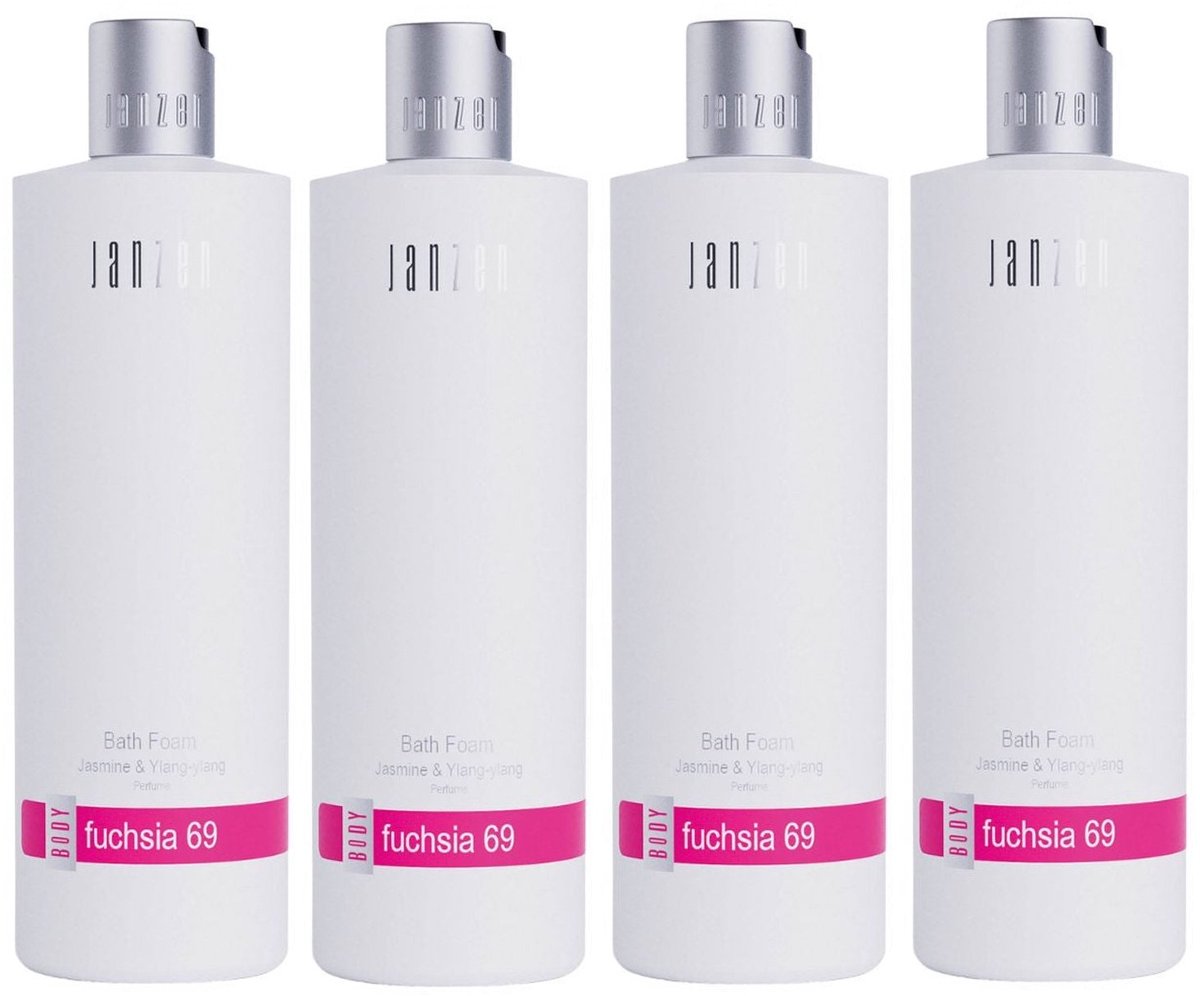 JANZEN Bath Foam Fuchsia 69 - voordeelverpakking 4 x 400 ml