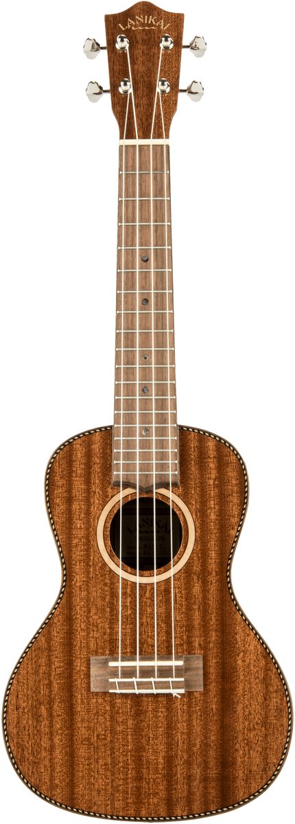 LANIKAI LKUMAS-C Concertukelele, Massief mahonie, MAS-C, Koffer