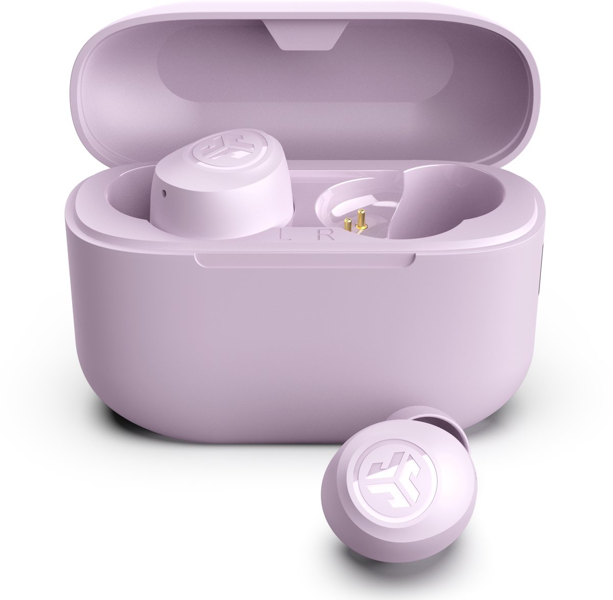 JLab Go Air POP Volledig Draadloze Oordopjes - Draadloze Oordopjes - Bluetooth Oordopjes - Wireless Earbuds - Draadloze Oortjes - 32 uur Speeltijd - EQ Geluidsinstellingen - Bluetooth 5.1 - Oplaadcase met ingebouwde Oplaadkabel – Lila