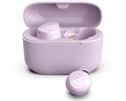 JLab Go Pop Draadloze Oordopjes - Bluetooth Oortjes Draadloos - 35 uur Batterijduur - Be Aware Audio - Met Microfoon - Geschikt voor Android en Apple - Lila
