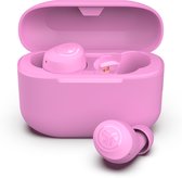 JLab Go Pop Draadloze Oordopjes - Bluetooth Oortjes Draadloos - 35 uur Batterijduur - Be Aware Audio - Met Microfoon - Geschikt voor Android en Apple - Roze