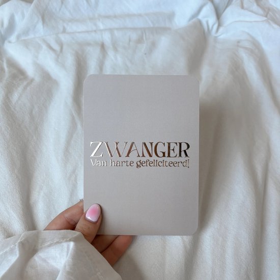Brievenbuscadeau Zwanger - Zwanger cadeau - Babyshower - Bijtspeeltje - Gefeliciteerd met zwangerschap kaartje — afbeelding 2