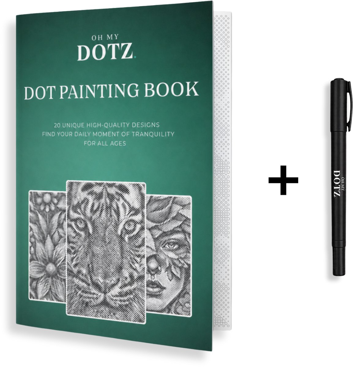 Dot Painting Kleurboek | 20 Pagina's | Dot painting | Oh My Dotz | Dots stippen | Diamond painting & Schilderen op nummer alternatief | Happy hobby